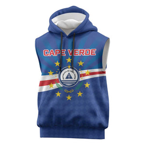 Cape Verde Football 2026 Sleeveless Hoodie Historic First World Cup Appearance - African Pride
