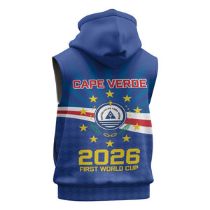 Cape Verde Football 2026 Sleeveless Hoodie Historic First World Cup Appearance - African Pride
