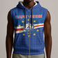 Cape Verde Football 2026 Sleeveless Zip Hoodie Historic First World Cup Appearance - African Pride