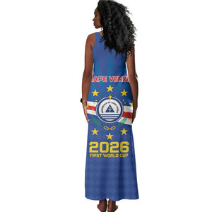 Cape Verde Football 2026 Tank Maxi Dress Historic First World Cup Appearance - African Pride