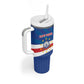 Cape Verde Football 2026 Tumbler With Handle Historic First World Cup Appearance - African Pride