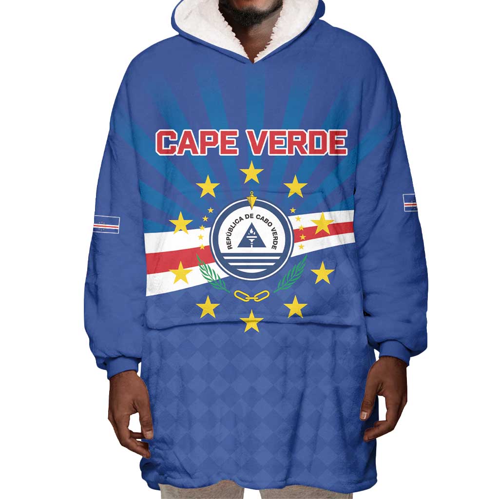 Cape Verde Football 2026 Wearable Blanket Hoodie Historic First World Cup Appearance - African Pride