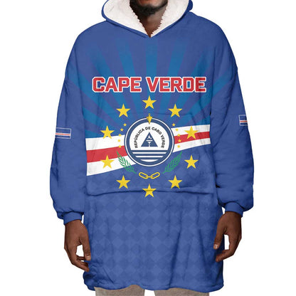 Cape Verde Football 2026 Wearable Blanket Hoodie Historic First World Cup Appearance - African Pride