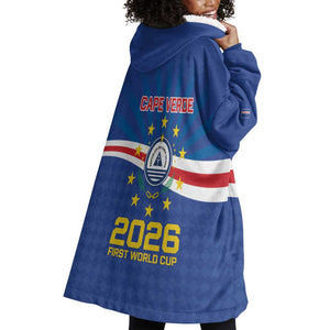 Cape Verde Football 2026 Wearable Blanket Hoodie Historic First World Cup Appearance - African Pride