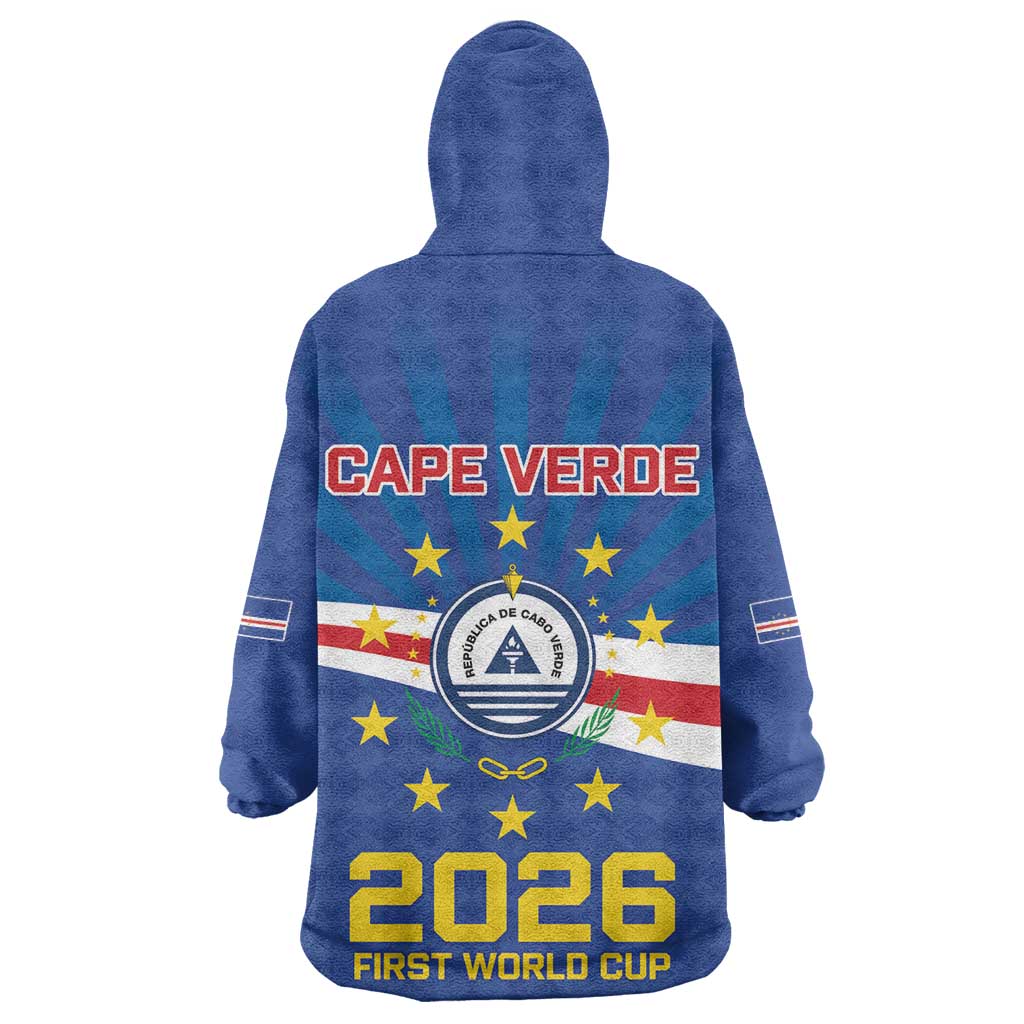 Cape Verde Football 2026 Wearable Blanket Hoodie Historic First World Cup Appearance - African Pride