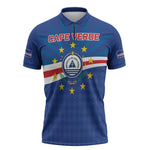 Cape Verde Football 2026 Zipper Polo Shirt Historic First World Cup Appearance