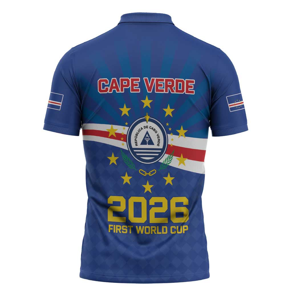 Cape Verde Football 2026 Zipper Polo Shirt Historic First World Cup Appearance