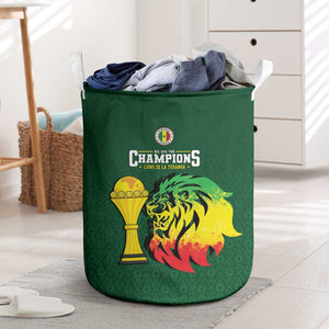 Senegal Football Champions Laundry Basket Lions of Teranga Rise
