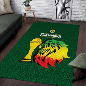 Senegal Football Champions Area Rug Lions of Teranga Rise