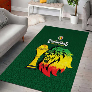 Senegal Football Champions Area Rug Lions of Teranga Rise
