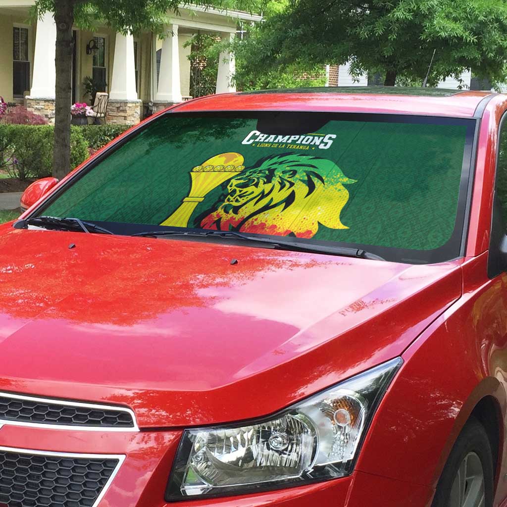 Senegal Football Champions Auto Sun Shade Lions of Teranga Rise