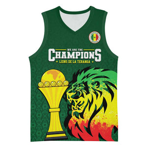 Senegal Football Champions Custom Basketball Jersey Lions of Teranga Rise