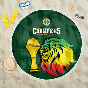 Senegal Football Champions Beach Blanket Lions of Teranga Rise