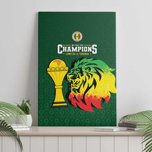 Senegal Football Champions Canvas Wall Art Lions of Teranga Rise