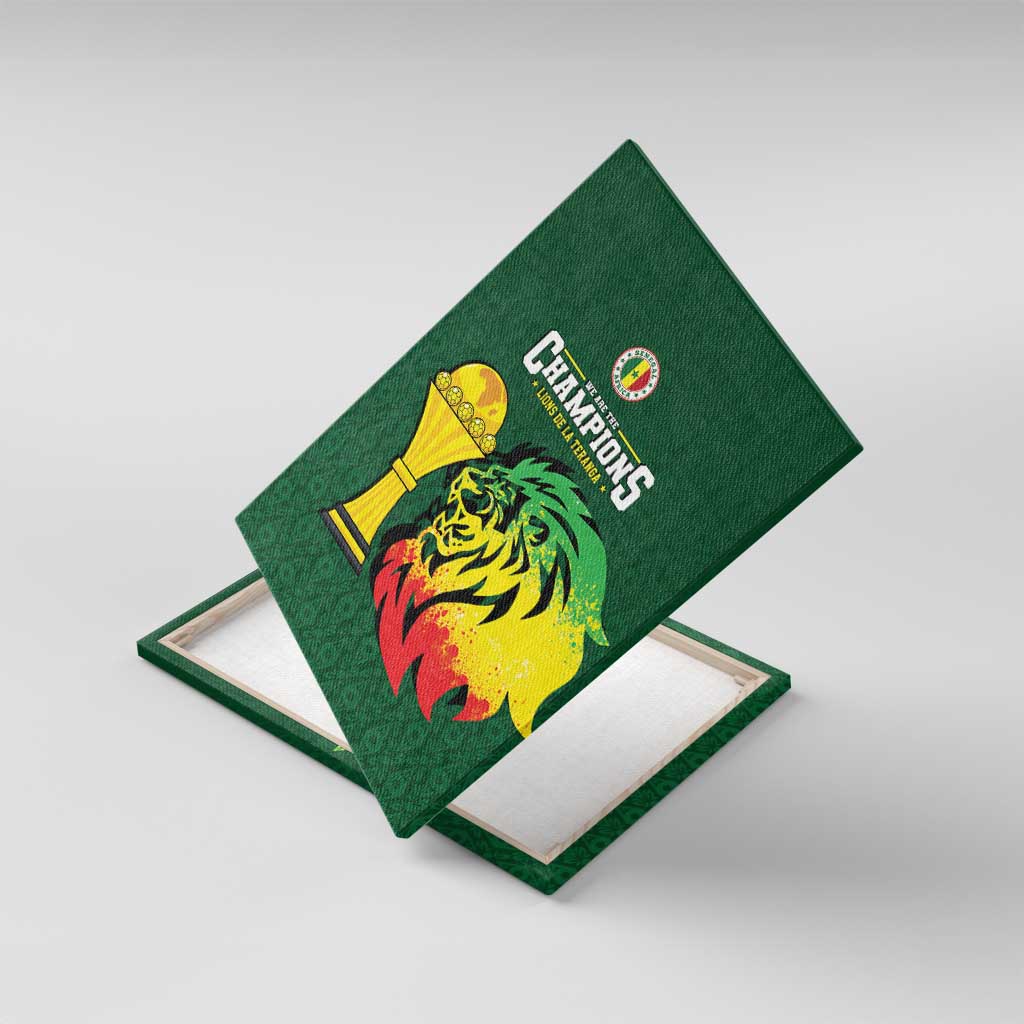 Senegal Football Champions Canvas Wall Art Lions of Teranga Rise