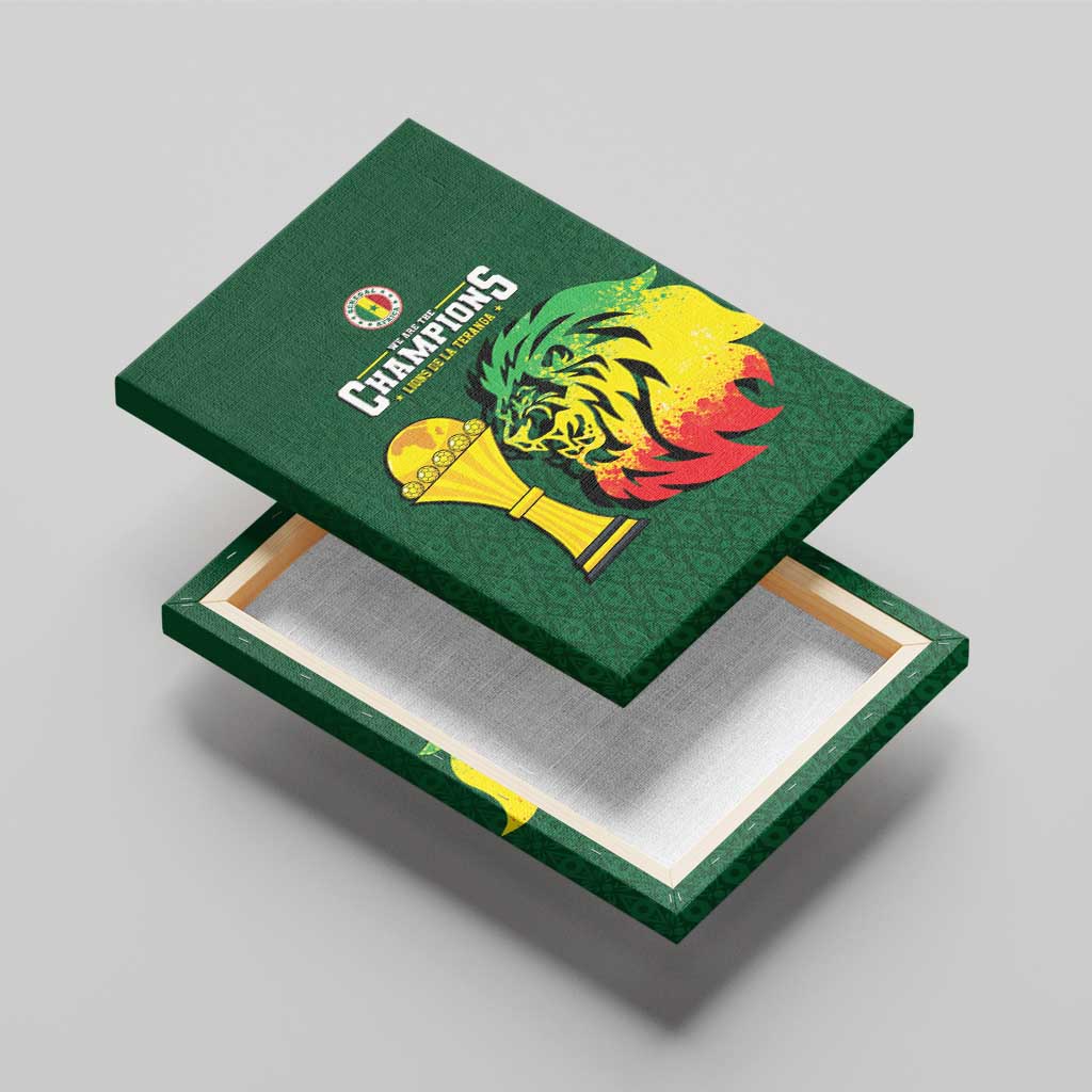Senegal Football Champions Canvas Wall Art Lions of Teranga Rise
