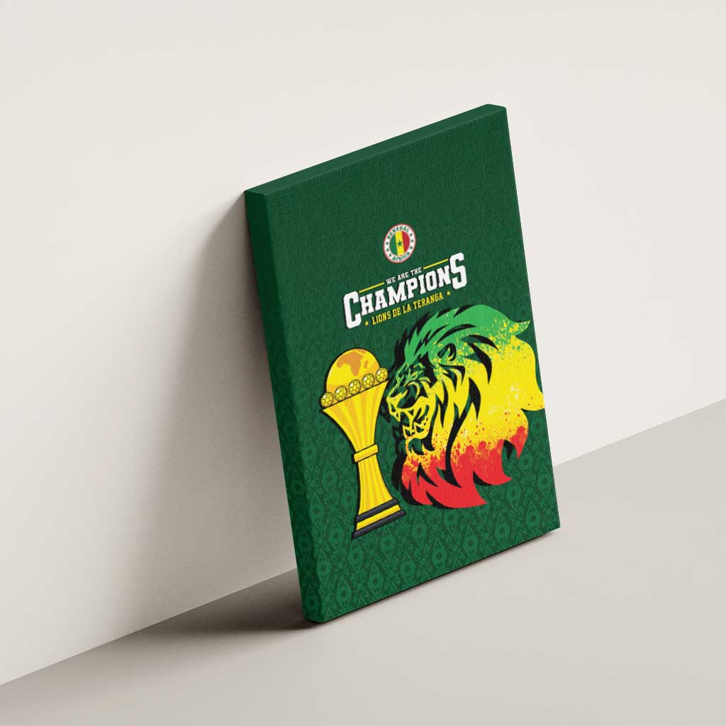 Senegal Football Champions Canvas Wall Art Lions of Teranga Rise