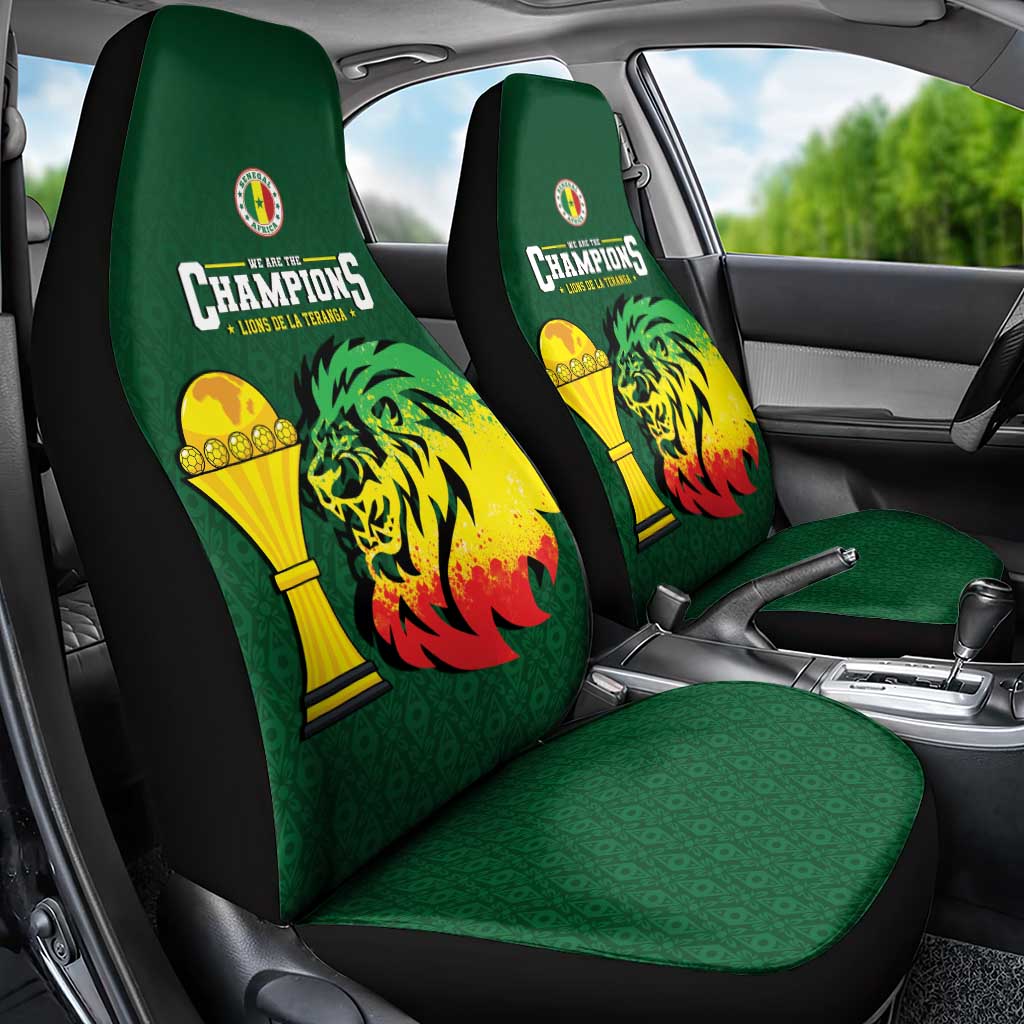 Senegal Football Champions Car Seat Cover Lions of Teranga Rise