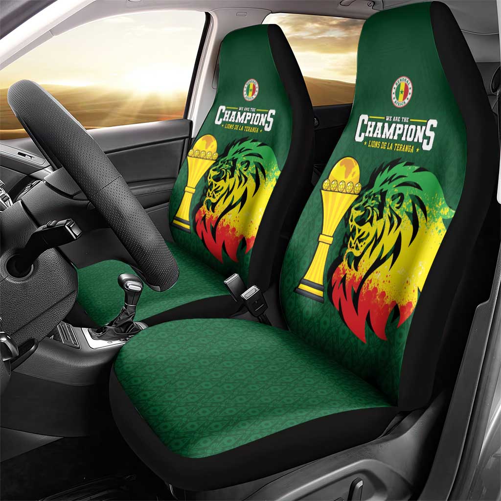 Senegal Football Champions Car Seat Cover Lions of Teranga Rise
