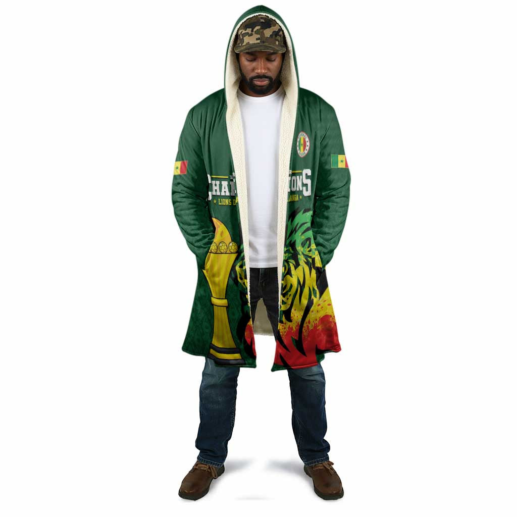 Senegal Football Champions Custom Cloak Lions of Teranga Rise