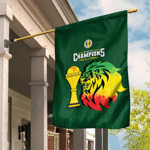 Senegal Football Champions Garden Flag Lions of Teranga Rise