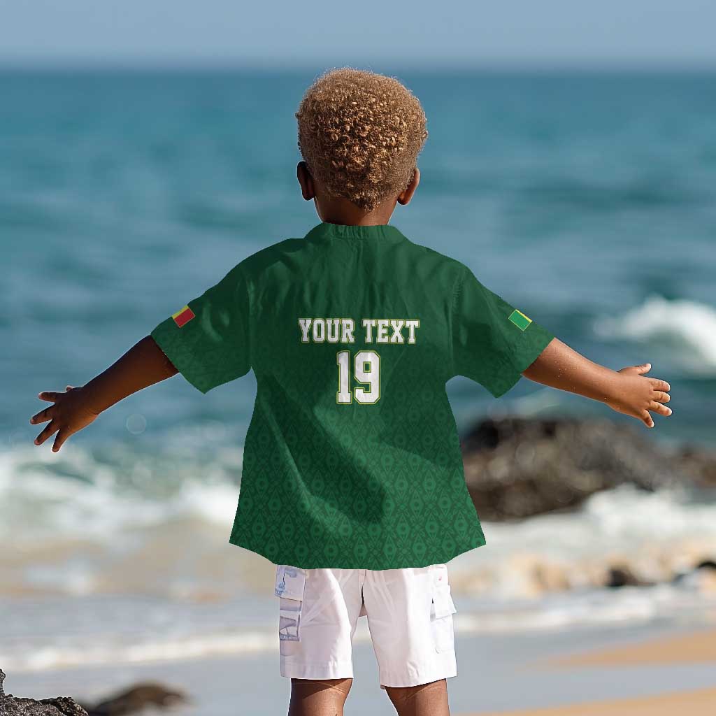 Senegal Football Champions Custom Kid Hawaiian Shirt Lions of Teranga Rise