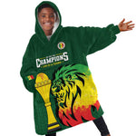 Senegal Football Champions Custom Kid Wearable Blanket Hoodie Lions of Teranga Rise