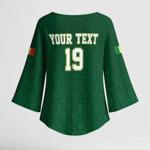 Senegal Football Champions Custom Kimono Sleeve Blouse Lions of Teranga Rise