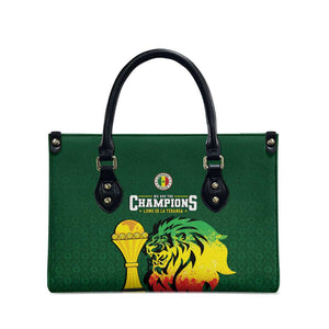 Senegal Football Champions Leather Bag Lions of Teranga Rise
