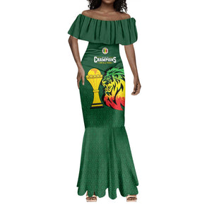 Senegal Football Champions Custom Mermaid Dress Lions of Teranga Rise