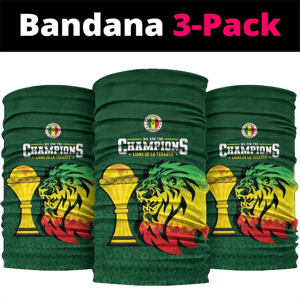 Senegal Football Champions Neck Gaiter Lions of Teranga Rise