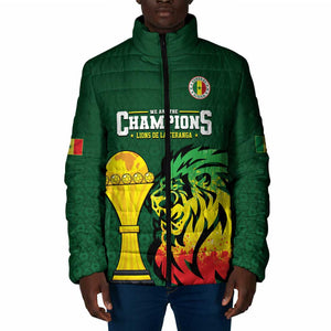 Senegal Football Champions Custom Padded Jacket Lions of Teranga Rise