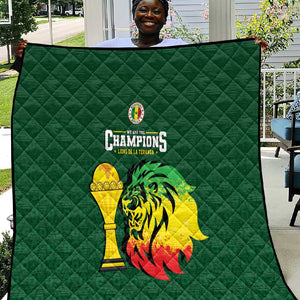 Senegal Football Champions Quilt Lions of Teranga Rise