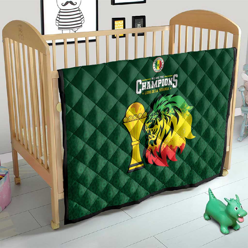 Senegal Football Champions Quilt Lions of Teranga Rise