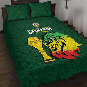 Senegal Football Champions Quilt Bed Set Lions of Teranga Rise