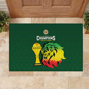 Senegal Football Champions Rubber Doormat Lions of Teranga Rise