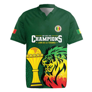 Senegal Football Champions Custom Rugby Jersey Lions of Teranga Rise