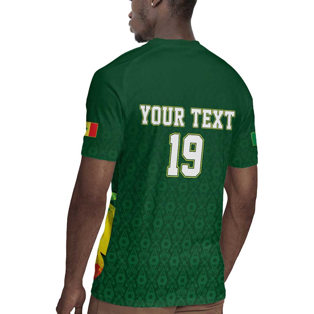 Senegal Football Champions Custom Rugby Jersey Lions of Teranga Rise