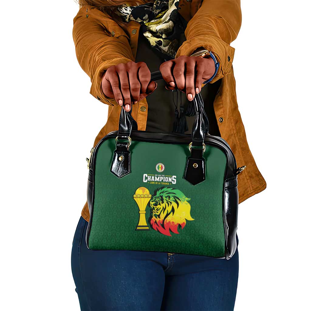Senegal Football Champions Shoulder Handbag Lions of Teranga Rise