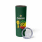 Senegal Football Champions Custom Skinny Tumbler Lions of Teranga Rise