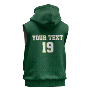 Senegal Football Champions Custom Sleeveless Hoodie Lions of Teranga Rise