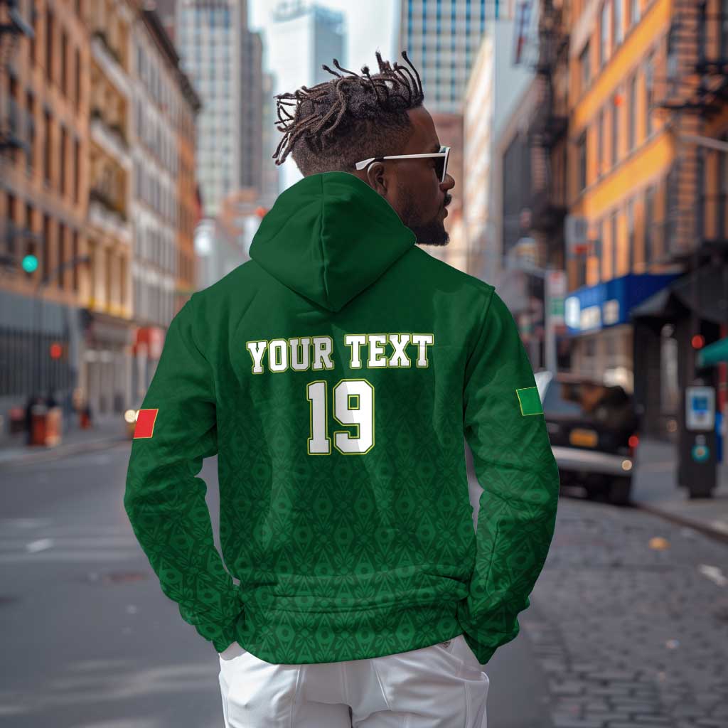 Senegal Football Champions Custom Zip Hoodie Lions of Teranga Rise