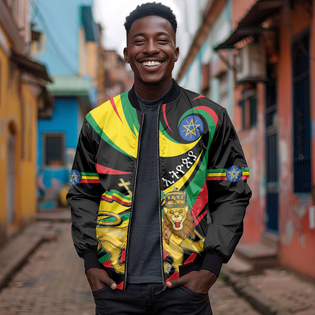 Ethiopia National Day 1991 Bomber Jacket Habesha Lion Of Judah