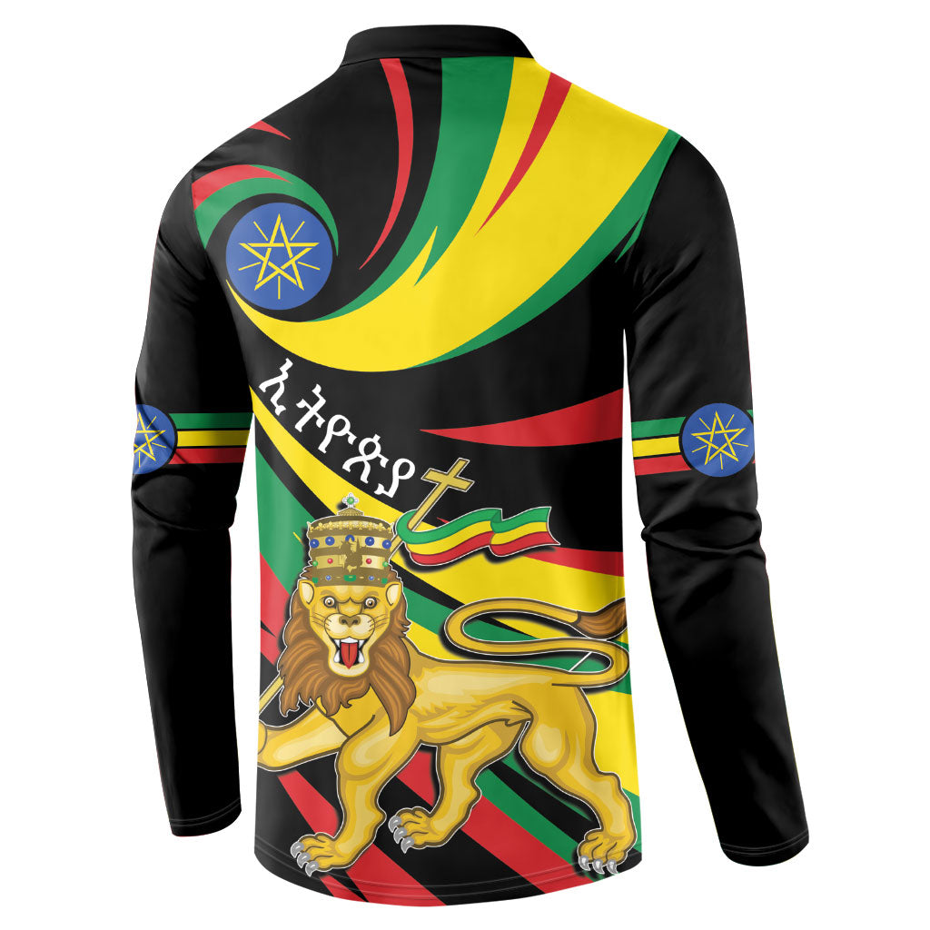 Ethiopia National Day 1991 Button Sweatshirt Habesha Lion Of Judah