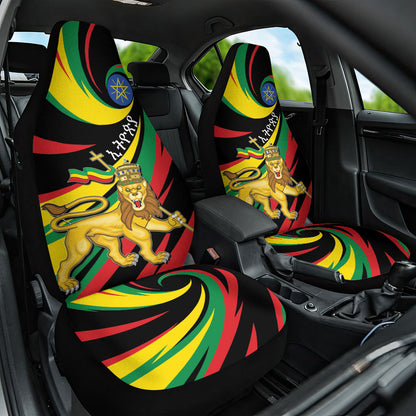 Ethiopia National Day 1991 Car Seat Cover Habesha Lion Of Judah