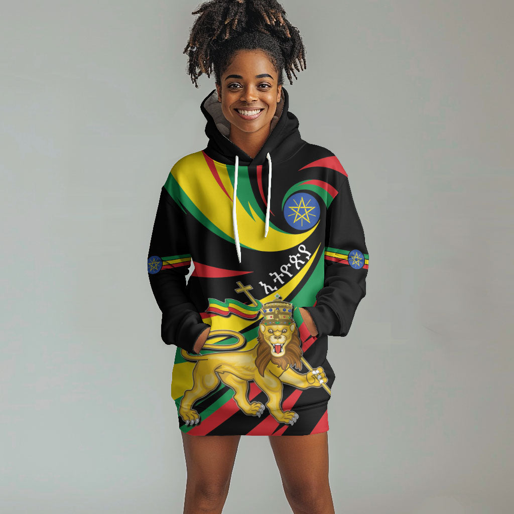 Ethiopia National Day 1991 Hoodie Dress Habesha Lion Of Judah