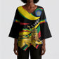 Ethiopia National Day 1991 Kimono Sleeve Blouse Habesha Lion Of Judah