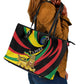 Ethiopia National Day 1991 Leather Tote Bag Habesha Lion Of Judah