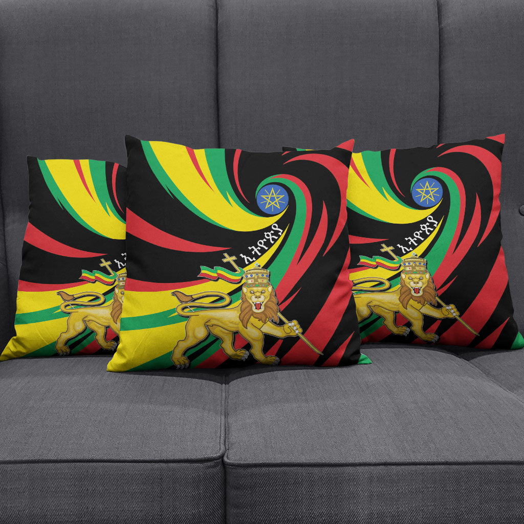 Ethiopia National Day 1991 Pillow Cover Habesha Lion Of Judah