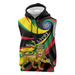 Ethiopia National Day 1991 Sleeveless Hoodie Habesha Lion Of Judah